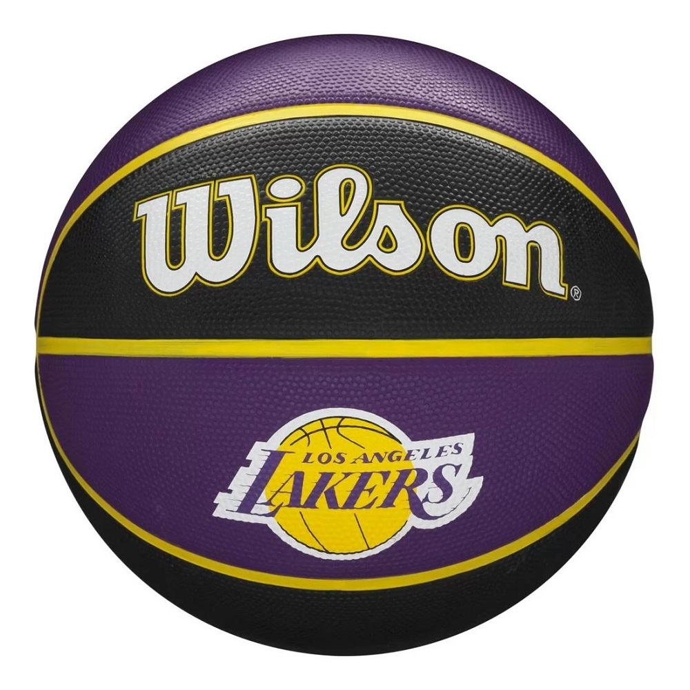 Bola Basquete Wilson NBA Tribute #7 Los Angeles Lakers - Preto/Roxo