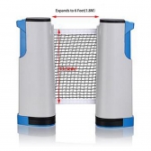 Rede Tênis de Mesa Retrátil Portátil Rack Table Tennis - Azul
