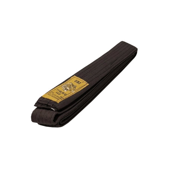 Faixa de Kimono Tigre Obi Infantil M3 - Preto/Amarelo