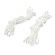 Rede de Basquete Gismar Fio 4mm Tipo Chuá Seda - Branco/Branco