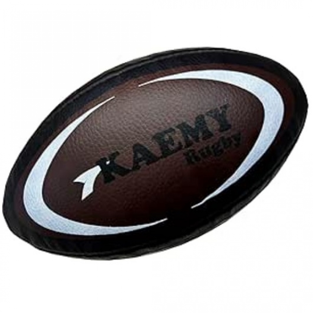 Bola Rugby Kaemy K70 Costurada XXIV - Preto/Branco