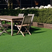 Grama Sintética Decorativa 10m² Prime Gramas 2m x 5m - Verde/Preto