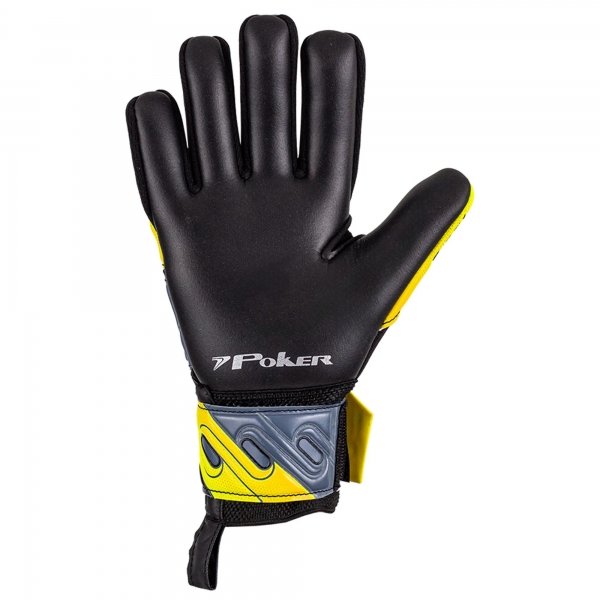 Luva Infantil Futebol de Campo Profissional Basic Pro Junior Preto e Amarelo - Preto/Amarelo