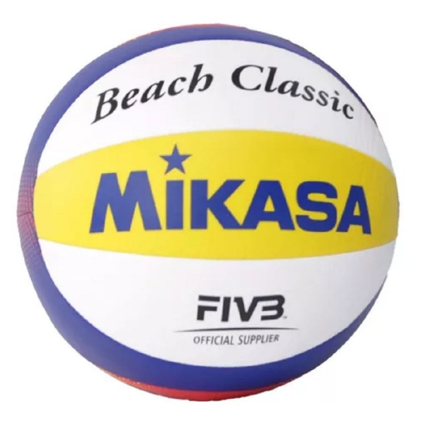 Bola Vôlei Beach Mikasa BV552C-WYBR - Branco