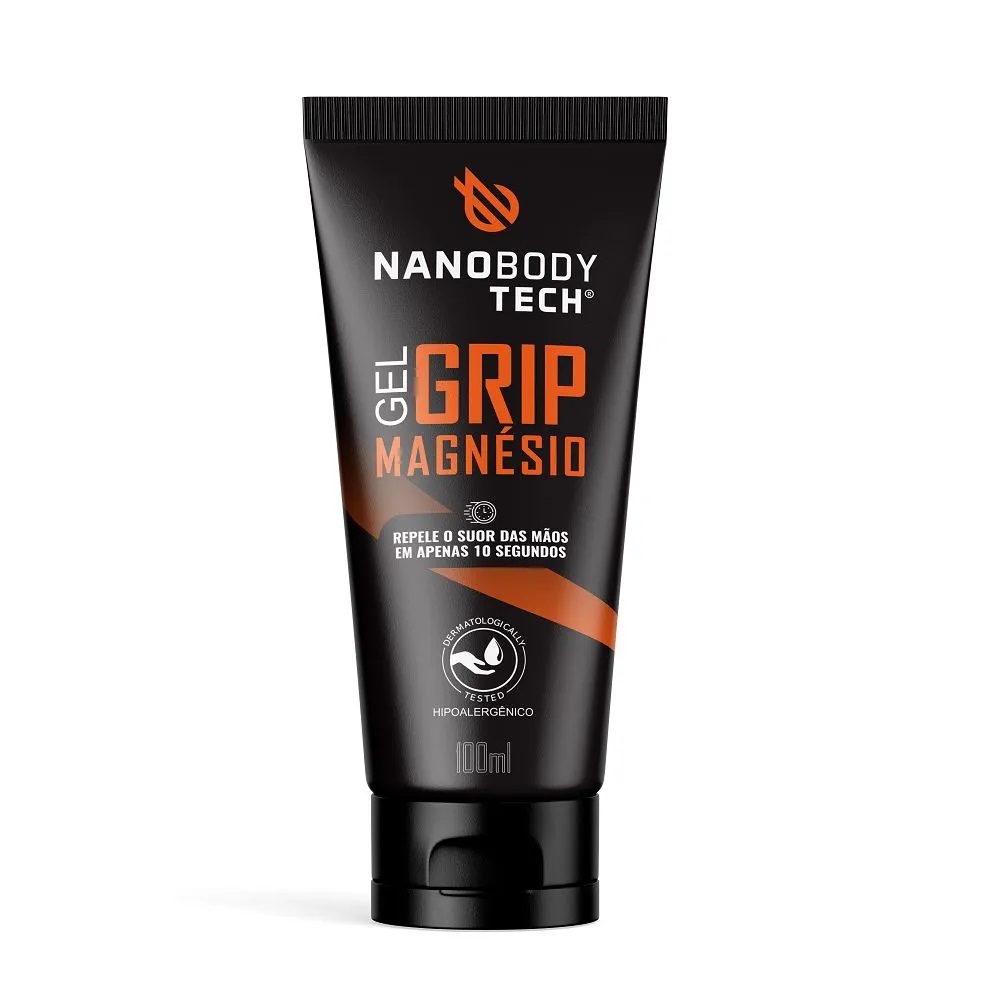 Gel Grip Magnésio NanobodyTech 100 ml - Preto+Preto