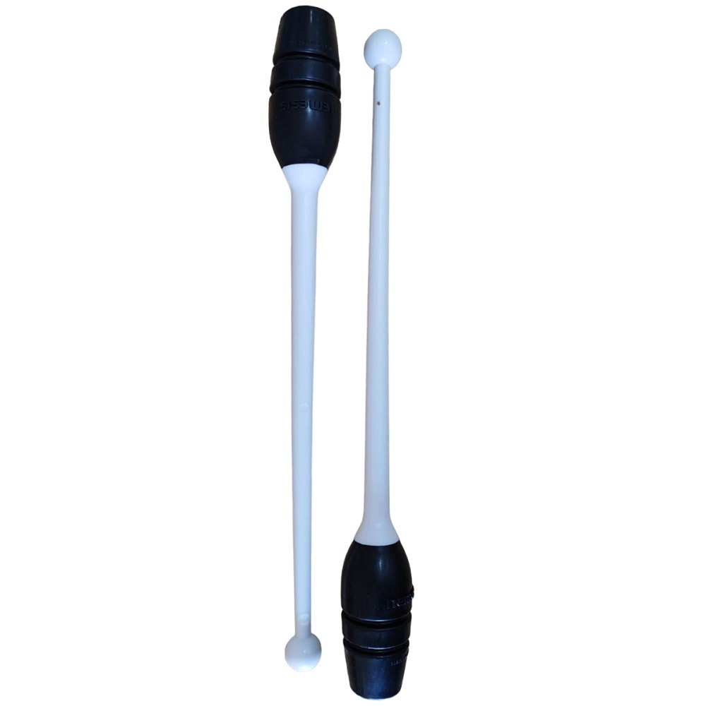 Par de Maça Ginástica Rítmica Conectável Infantil/Juvenil 40cm - Tuimader - Preto