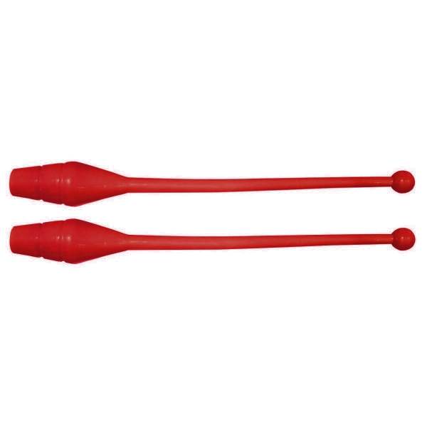 Par de Maça Ginástica Rítmica Oficial Adulto 45 cm - Vermelho