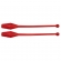 Par de Maça Ginástica Rítmica Oficial Adulto 45 cm - Vermelho