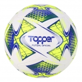 Bola Futsal Topper 22 Branco/Azul - Branco/Azul