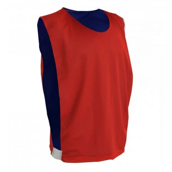 Kit com 10 Coletes Esportivos Dupla Face TRB - Vermelho/Azul