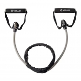 Extensor Elástico Vollo Com Pegador 1 Via Tensão Leve - Cinza Claro