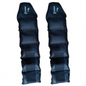 Par de Tornozeleira Caneleira de 7KG Profissional Reforçada - Preto