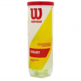 Tubo Bola de Tênis Wilson Championship Extra Duty com 3 Unidades - Amarelo/Branco