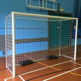 Par de Rede para Trave de Gol Futsal Caixote Fio 2,5mm Seda FSM-L2 - Master