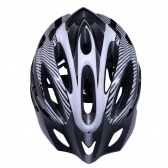 Capacete Ciclismo Mtb Com Led Sinalizador Preto/Branco - Element - Preto/Branco