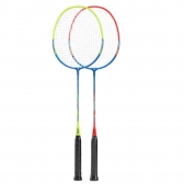 Kit Badminton DHS P280 Com 2 Raquetes - Azul