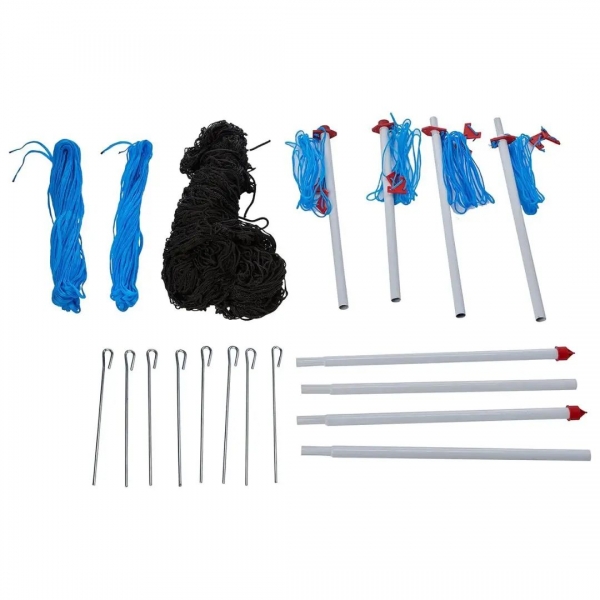 Kit de Vôlei Junior Portátil - Master Rede - Branco