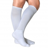 Kit 20 Pares Meião Branco Futebol Adulto Reforçado - TRB - Branco