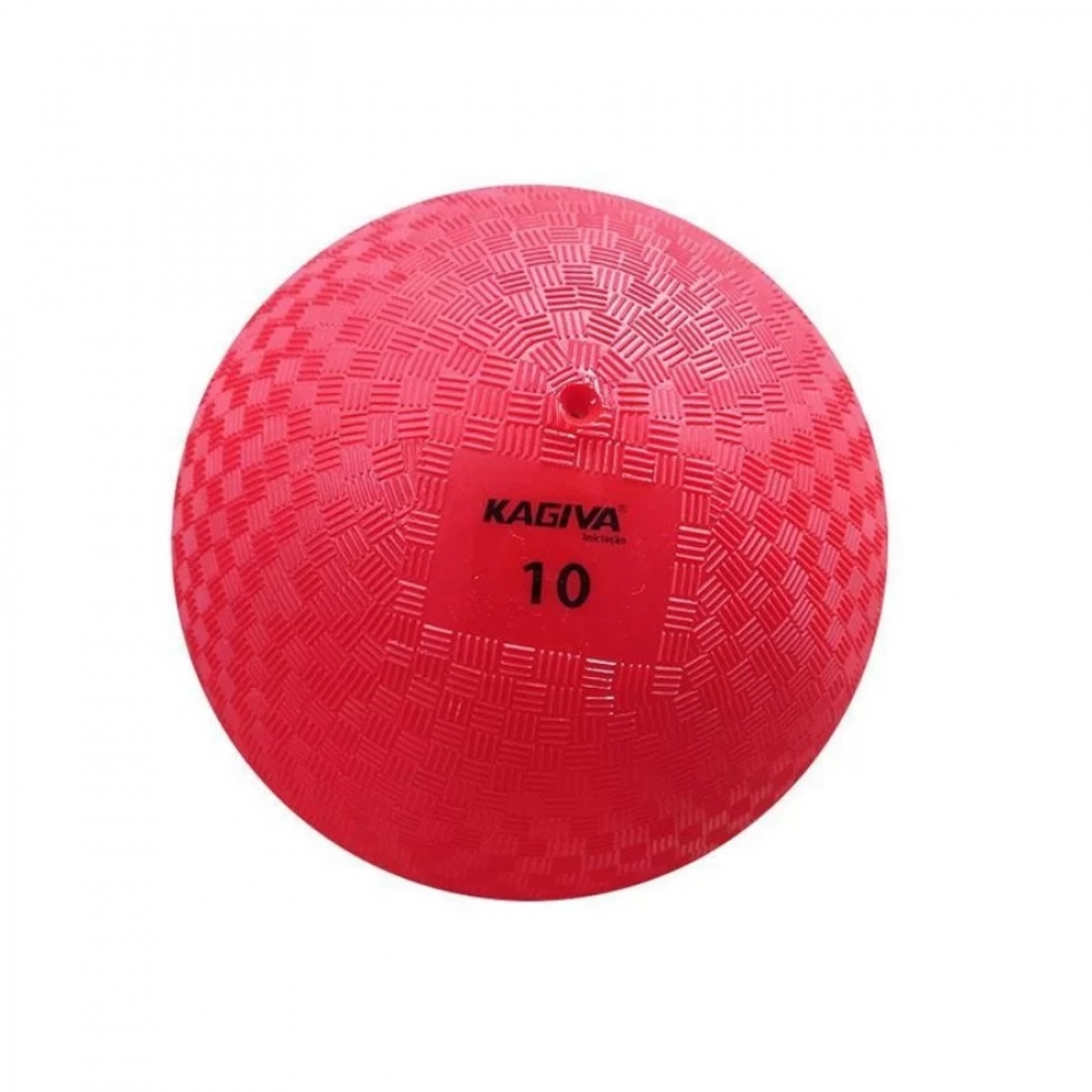 Bola Iniciação Kagiva de Borracha Nº 10 Vermelho - Vermelho