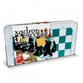 Jogo de Xadrez Escolar Plus - Xalingo
