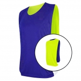 Kit com 20 Coletes Esportivos Dupla Face TRB Verde Limão e Azul - Verde/Azul