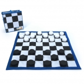 Jogo de Dama e Xadrez Gigante  Educativo, Lógico e Criativo - LDM Brinquedos - Branco/Preto