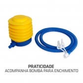 Bola de Pilates Prata 75cm BLG-300 - Muvin - Cinza
