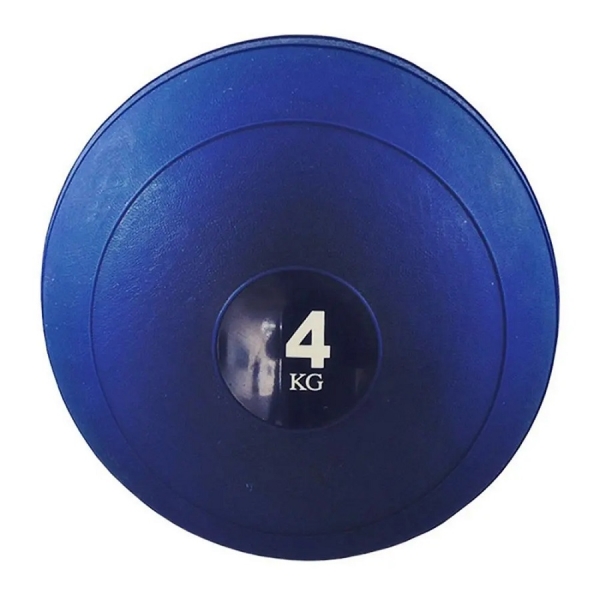 Bola Medicine Magussy Borracha 4Kg Azul - Azul/Branco