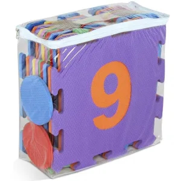 Tapete Amarelinha 10 peças em E.V.A Fundamental Brinquedos - Rosa