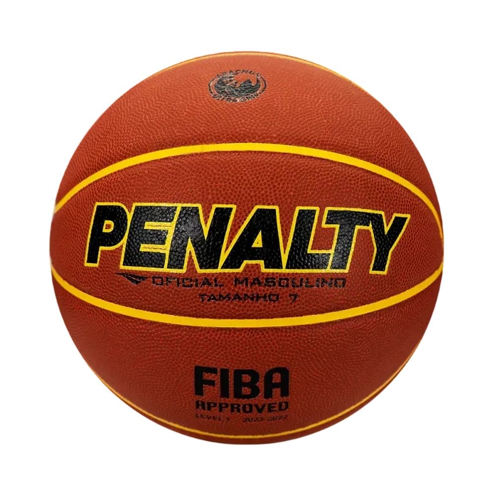 Bola De Basquete Penalty Masculino Oficial Crossover Pro 7 - Laranja/Preto