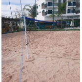 Kit de Beach Tennis Desmontável Semi Profissional - Master Rede - Preto