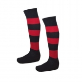 Meião Profissional Listrado - Kanxa - Preto/Vermelho