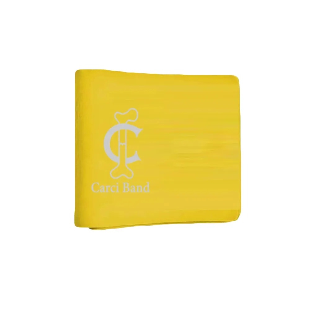 Faixa Elástica Carci Band Amarelo Resistência Extra Leve 1,5M - Exercícios E Fisioterapia de Reabilitação - Amarelo