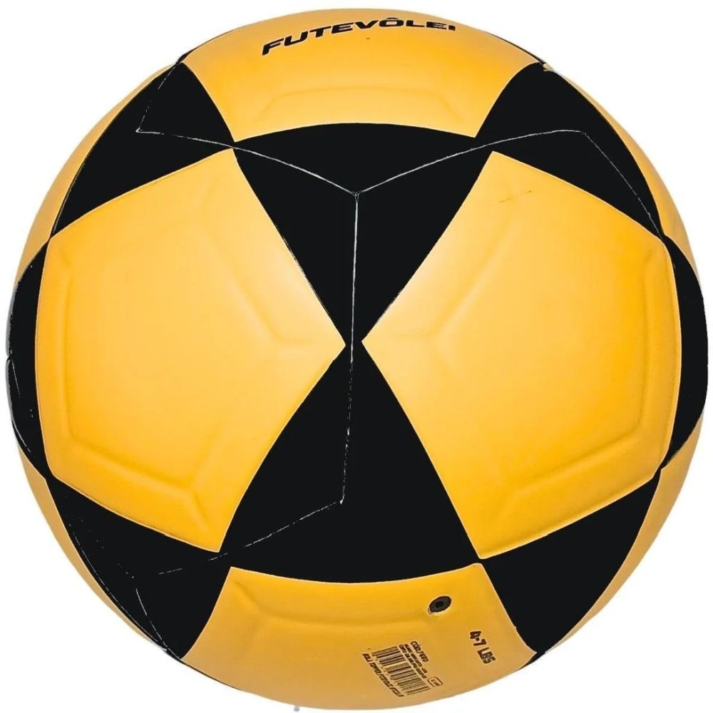Bola de Futevôlei Topper R1 Oficial - Amarelo e Preto - Amarelo/Preto