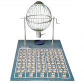 Bingo Az de Ouro Nº1 Profissional Completo com 75 Bolas + 1500 Cartelas - Cinza