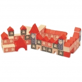 Brincando de Engenheiro N° 1 Xalingo- Blocos de Montar 42 peças - Vermelho