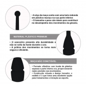 Par de Maça Ginástica Rítmica Oficial Adulto 45 cm - Preto