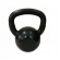 Kettlebell 12KG Emborrachado Preto - Preto/Preto