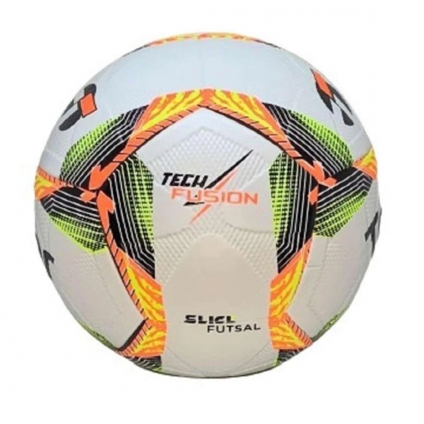 Bola Futsal Topper Slick 24 Branco/Amarelo - Branco/Amarelo