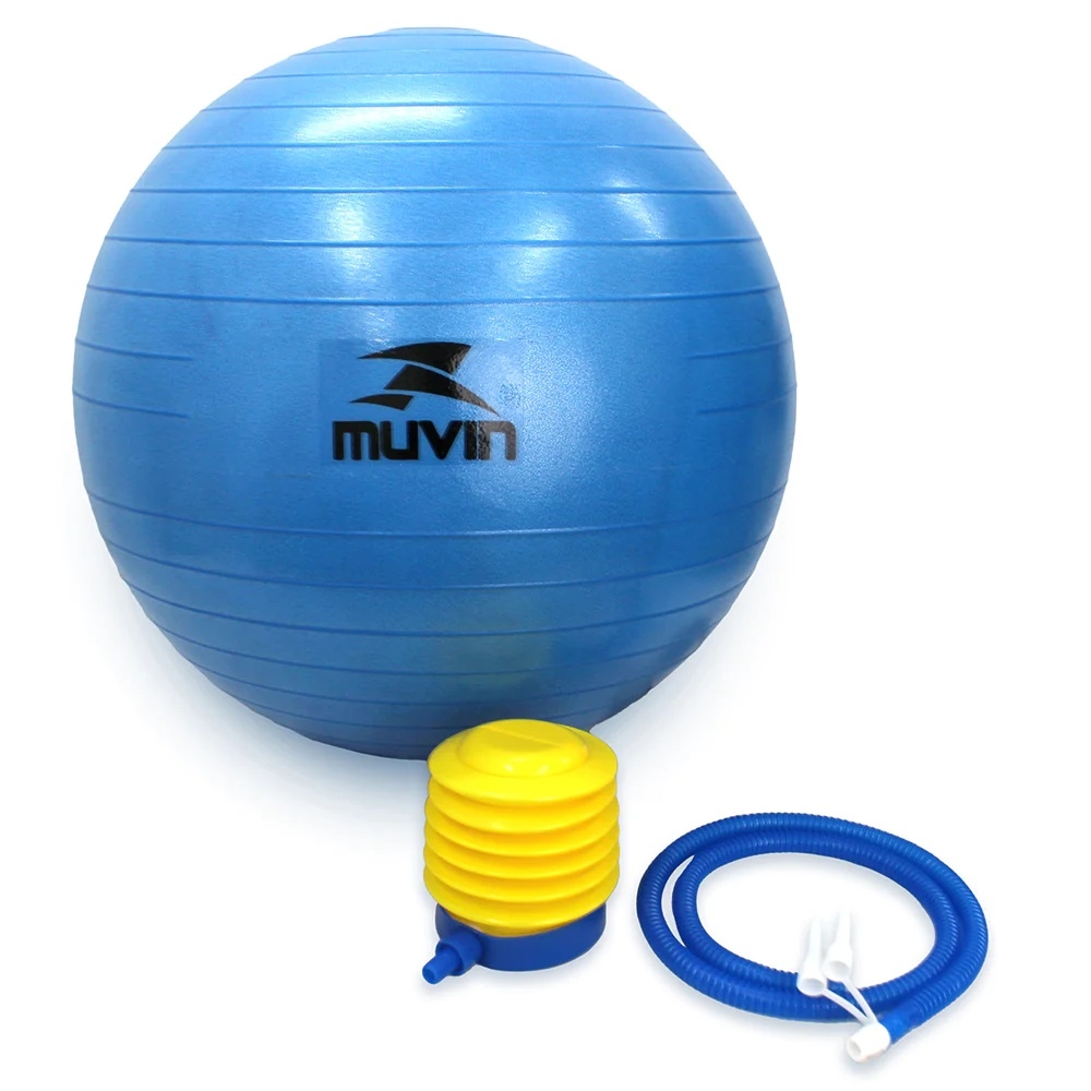 Bola de Ginástica e Pilates Muvin 45cm Azul - Azul
