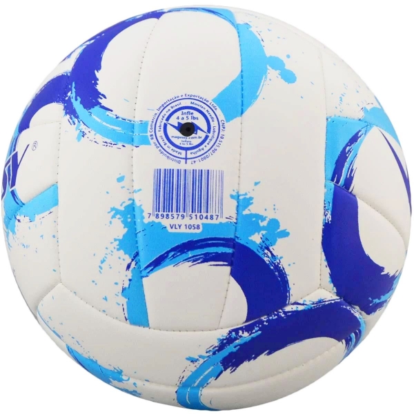 Bola Magussy Vôlei Matrix Soft Touch - branco/azul