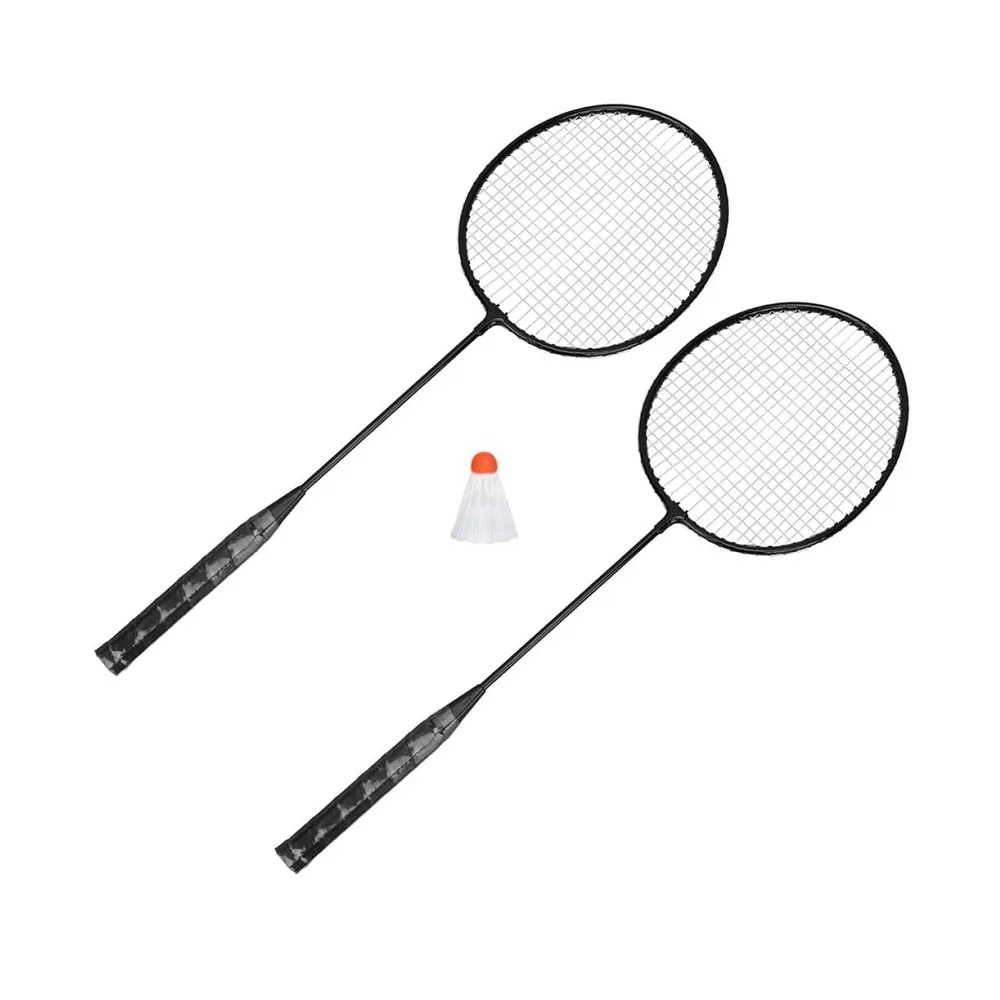 Kit Badminton Com 2 Raquetes, 1 Peteca1 Bolsa de Armazenamento - Starflex - Preto