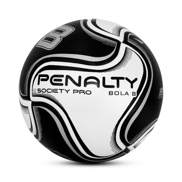 Bola Society Penalty 8 Pro XXIV - Branco/Preto