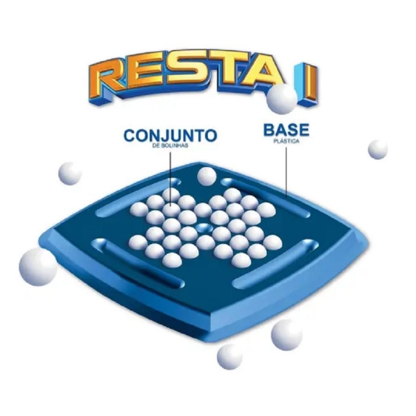 Jogo Resta 1 - Pais & Filhos - Azul