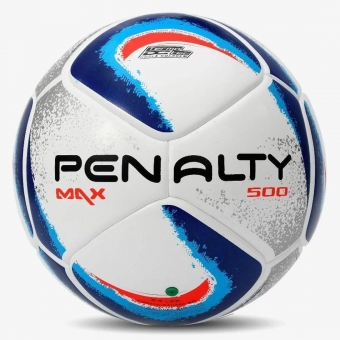Bola De Futsal Penalty Max 500 Termotec XXIV Branco e Azul
