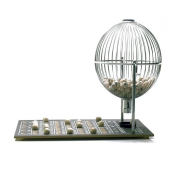 Bingo Az de Ouro Nº1 Profissional Completo com 75 Bolas + 1500 Cartelas