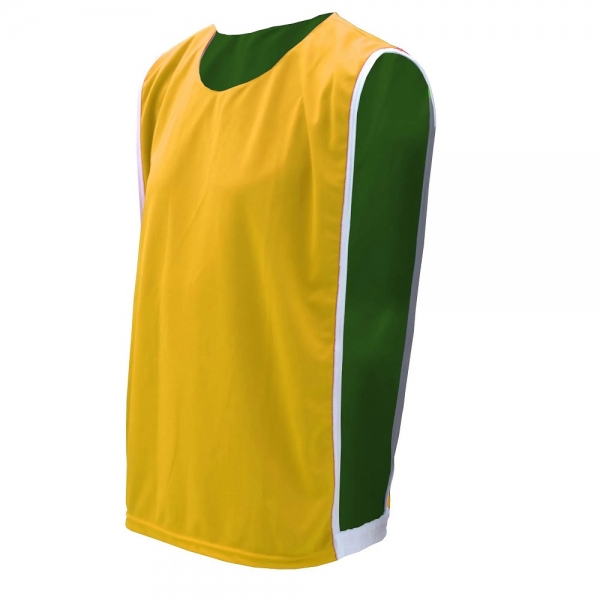 Kit com 10 Coletes Dupla Face TRB Verde e Amarelo - Verde/ Amarelo