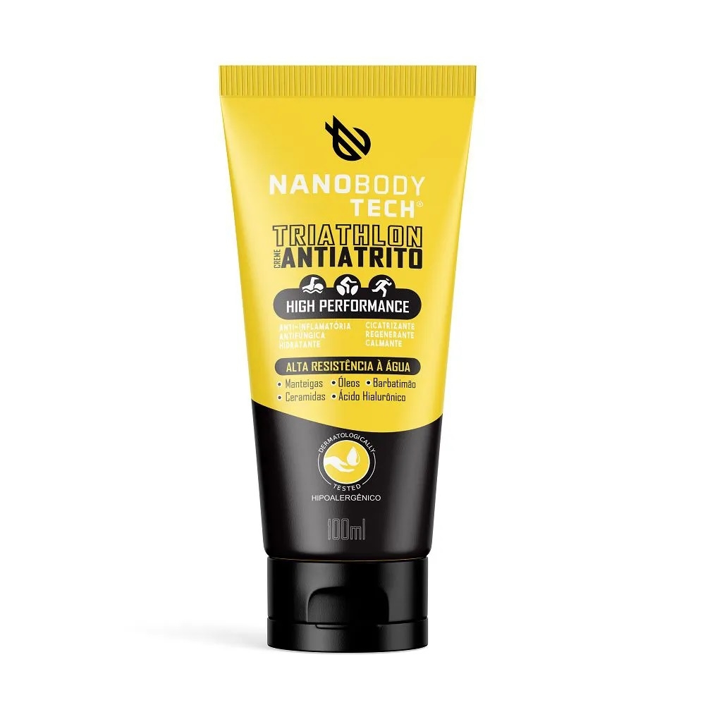 Creme Antiatrito Triathlon Bisnaga Nanobody Tech 100 ml - Amarelo
