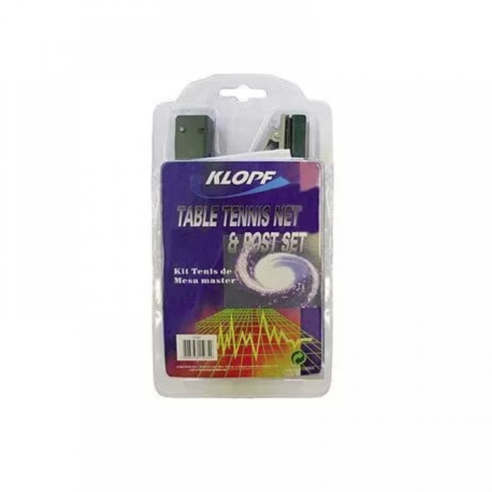 Kit Tênis de Mesa Klopf com Suporte e Rede - Verde