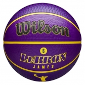 Bola Basquete Wilson NBA Player Series Lebron James / Los Angeles Lakers - Roxo/Amarelo